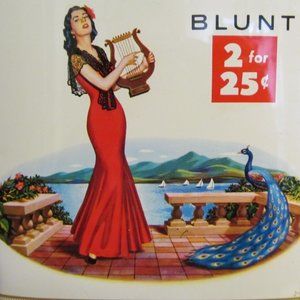 Vtg El Producto Blunt Cigar Tin 2 for 25 Cents Cigar Tobacco Tin w Lid - Empty